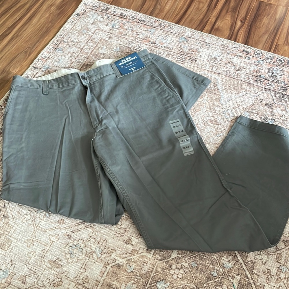 NWT Gray Dockers Broken In Khaki